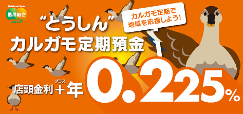 カルガモ定期預金